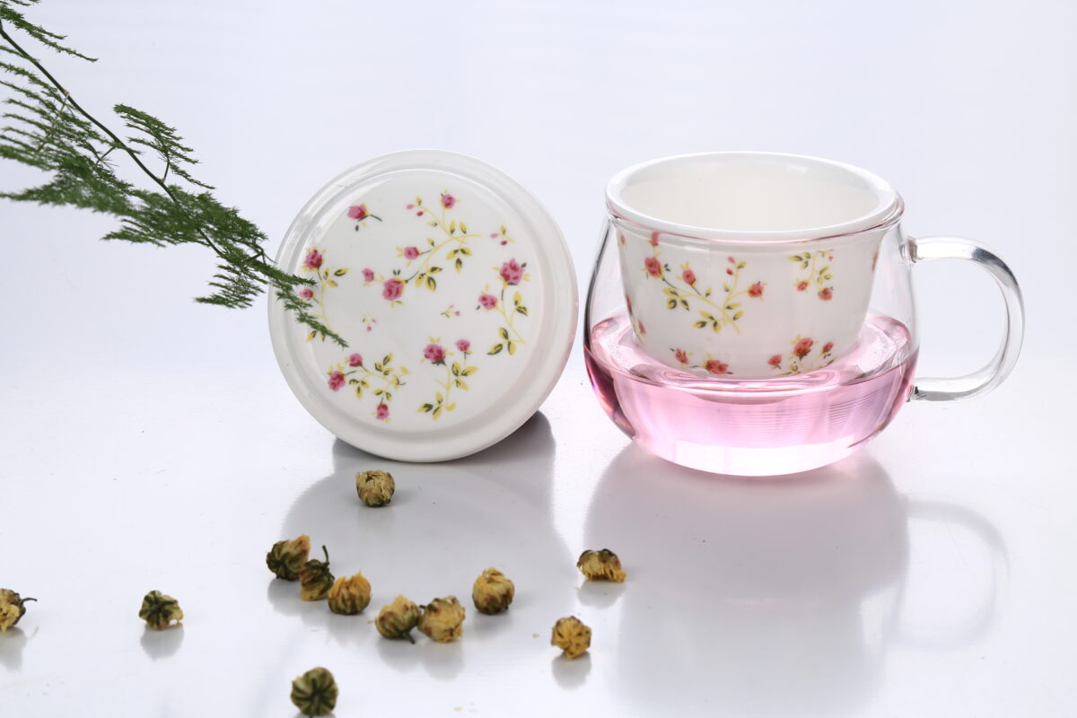 Glass Teacup with Infuser