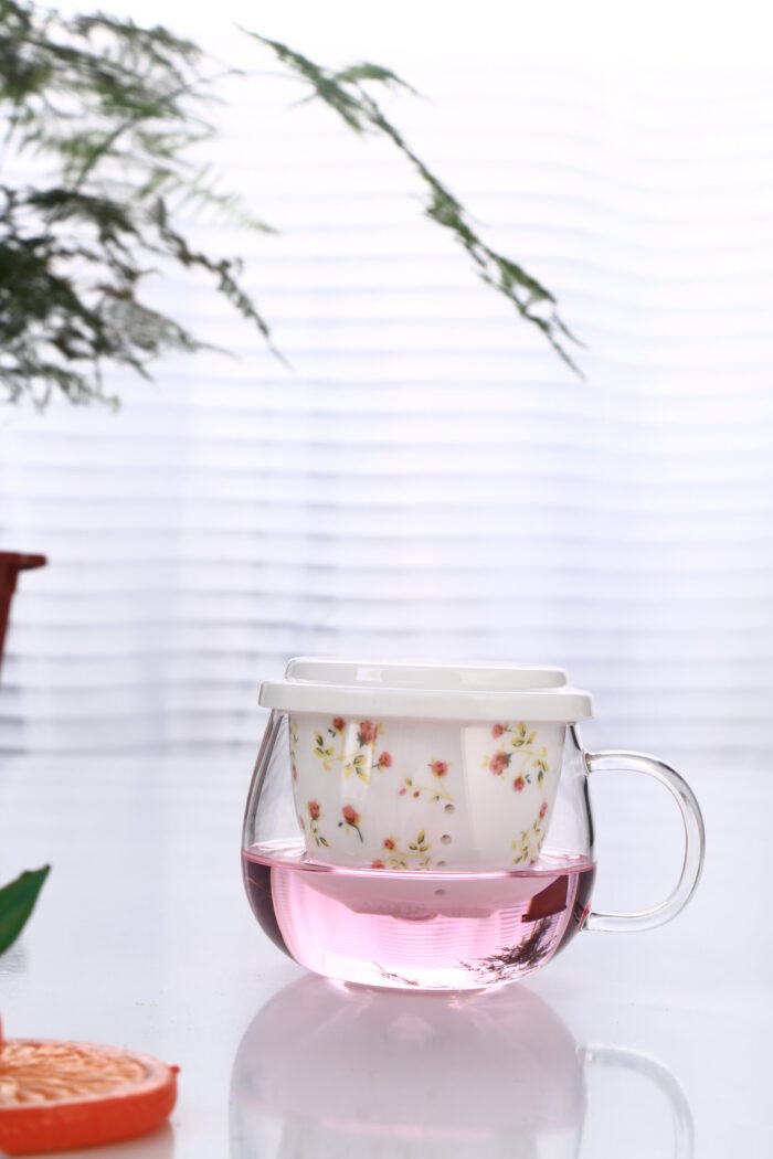 Glass Tea Cup with Infuser