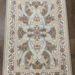 Silver/Beige in 150x100cm, Floral