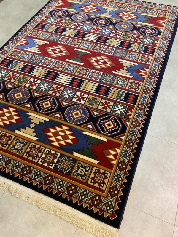 Thick Persian Gabbeh rug geometric wool like www.mycosyplace.com