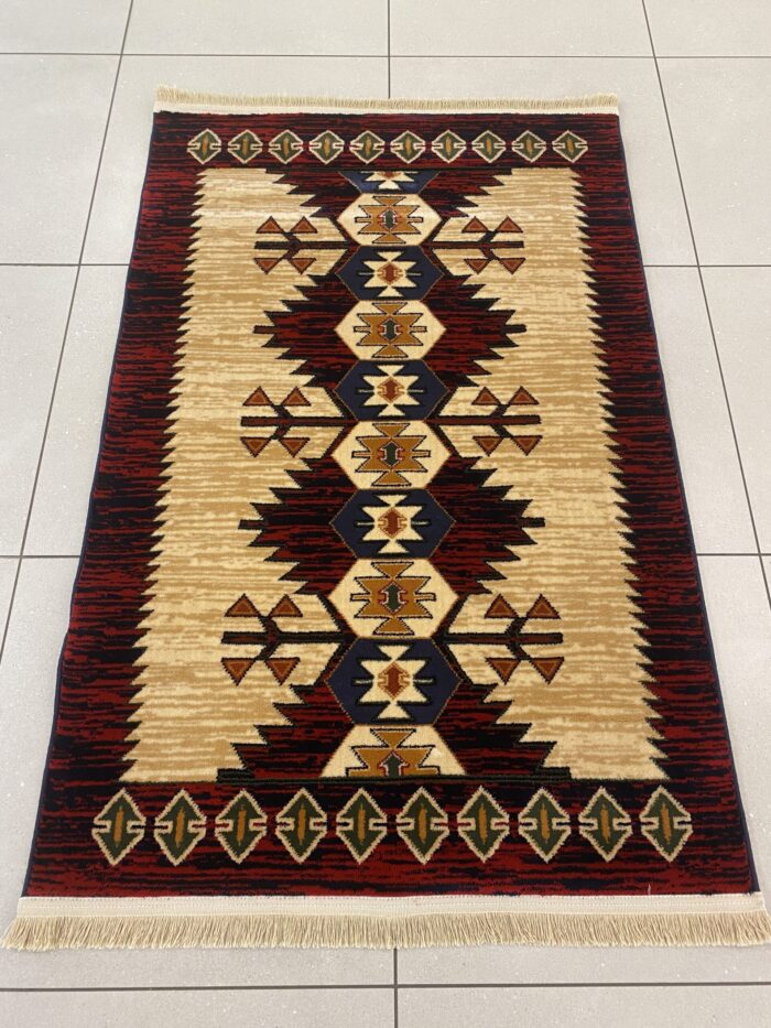 Thick Persian Gabbeh rug geometric wool like www.mycosyplace.com