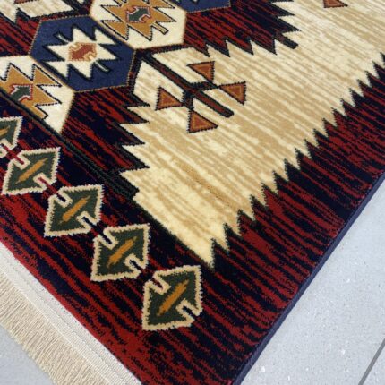 Thick Persian Gabbeh rug geometric wool like www.mycosyplace.com