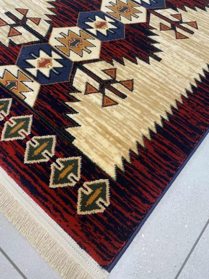 Thick Persian Gabbeh rug geometric wool like www.mycosyplace.com