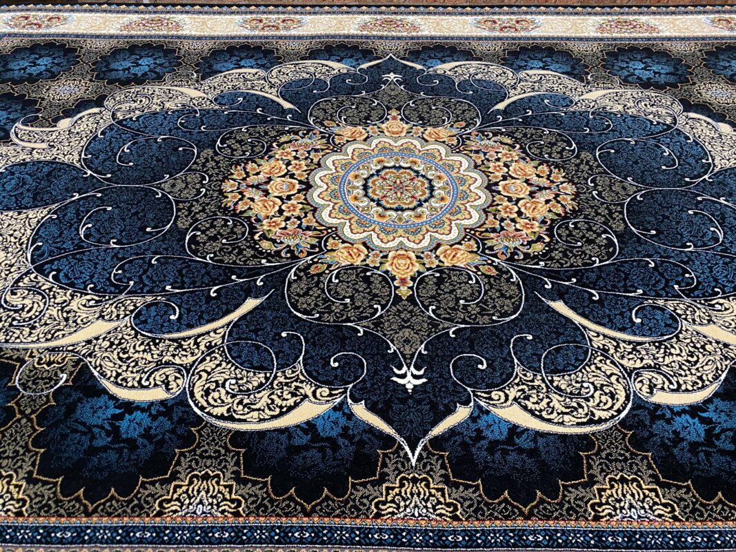 Authentic Persian Midnight Bloom 1 rug, item 77905 – rug view