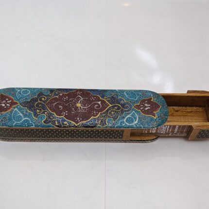 Khatam, Khatam kari, Persian Khatam, Pen Case, Handmade Pen Case, Pencil Case, Wooden Box, Hand Painted, Hand Decorated, www.mycosyplace.com