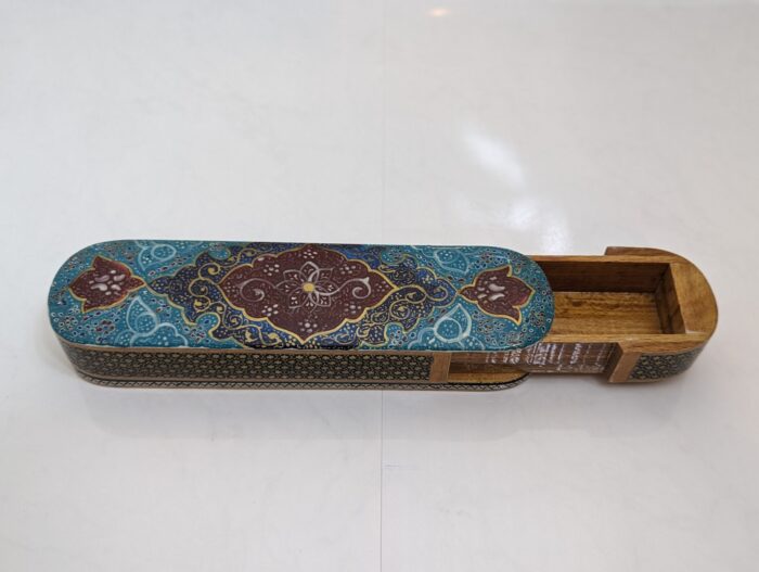 Khatam, Khatam kari, Persian Khatam, Pen Case, Handmade Pen Case, Pencil Case, Wooden Box, Hand Painted, Hand Decorated, www.mycosyplace.com