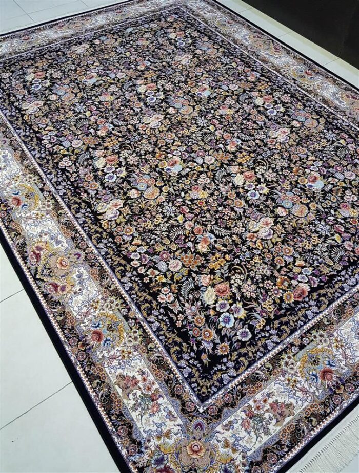 Floral Garden Persian Rug – Multicolor, Elegant, Medium Large