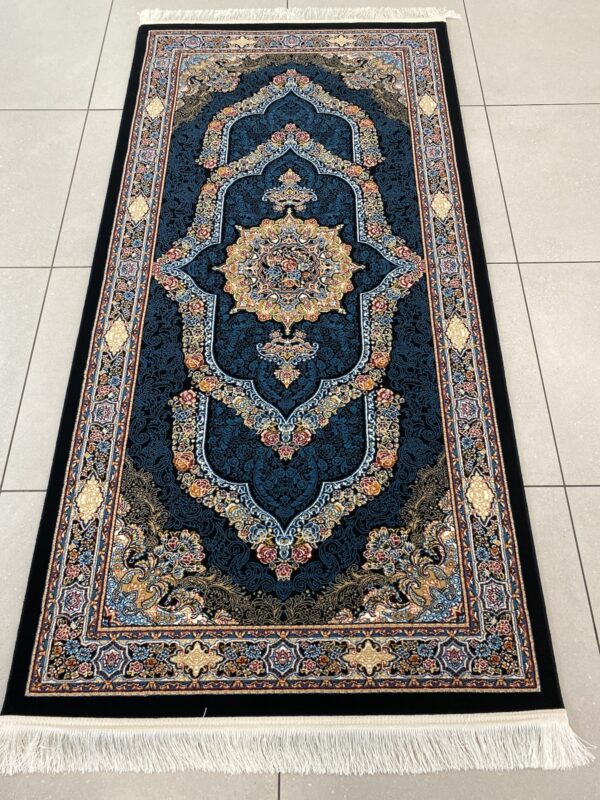 77918 200x100 Runner Navy Persian Rug