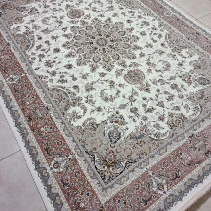 Cream Floral Garden Persian Rug – Multicolor, Elegant, Medium Large, 300x200cm