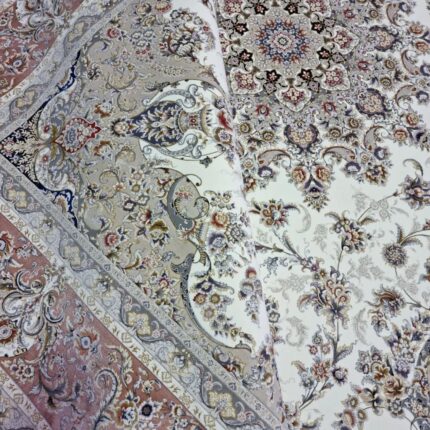 Cream Floral Garden Persian Rug – Multicolor, Elegant, Medium Large, 300x200cm