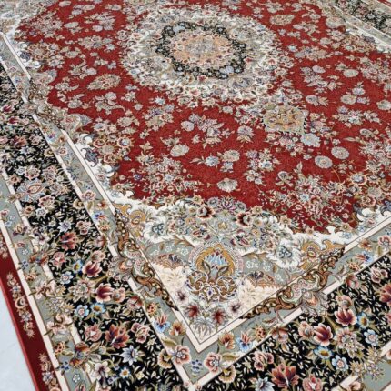 Burgundy Floral Persian Rug Red Rug