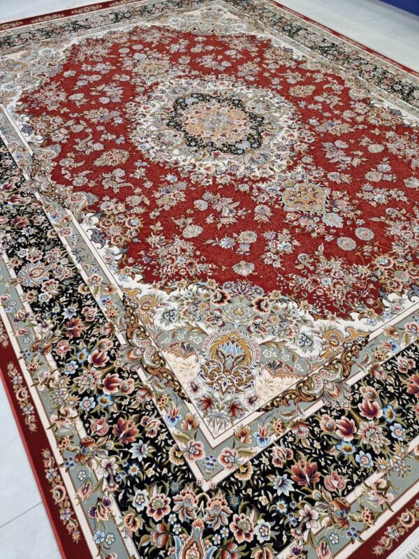 Burgundy Floral Persian Rug Red Rug