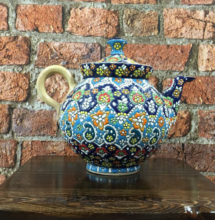 Teapot, handmade pottery, large